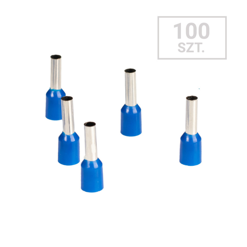 Końcówka tulejkowa  2,5mm2 L- 8mm  100szt VE2508-100 