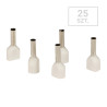 Końcówka tulejkowa 2x  1,0mm2 L- 8mm   25szt TE1008-25 