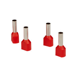 Końcówka tulejkowa 2x  4,0mm2 L-12mm   25szt TE4012-25 