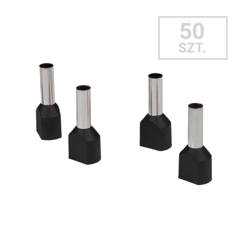 Końcówka tulejkowa 2x  2,5mm2 L-12mm 50szt TE2512-50 