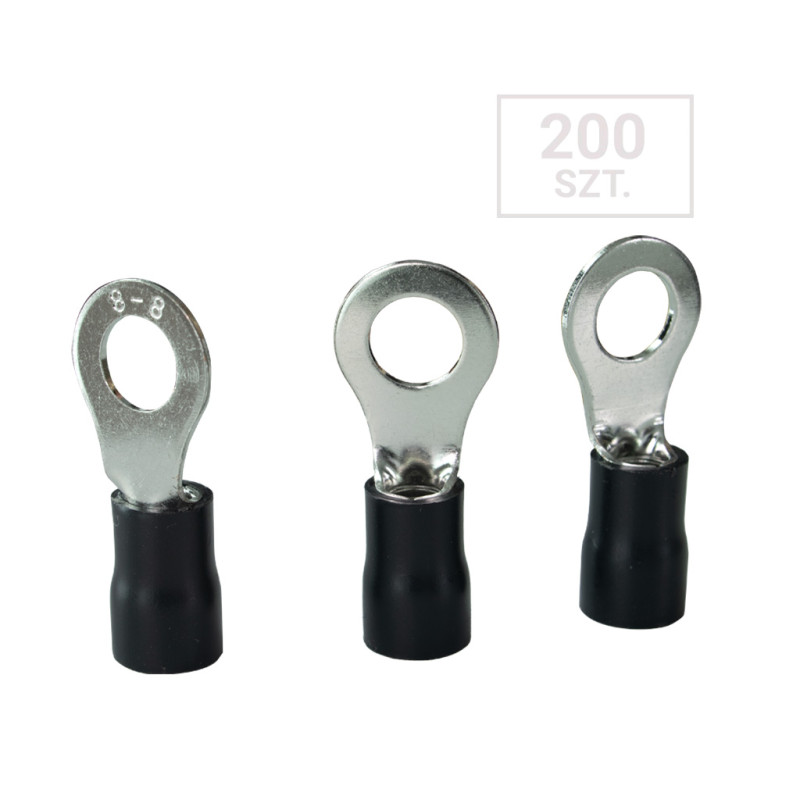 Końcówka oczkowa 10,0mm2 M08 200szt RV10-8-A