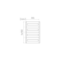 Obudowa natynkowa Delta 4x15m 400x600x175 IP54 MPR60