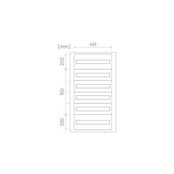 Obudowa natynkowa SIGMA 6x24m 1050x600x200 IP55 drzwi szklane MSG144