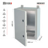 Obudowa Kappa 40x30x17 MB9061 IP65 d.pełne+płyta metal 