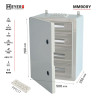 Obudowa Kappa  88M 4x22 70x50x25 MM909yy IP65 d.pełne+przepust2x 
