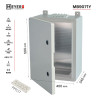 Obudowa Kappa 50x40x24 MB9071y IP65 d.pełne+płyta metal+przepust 
