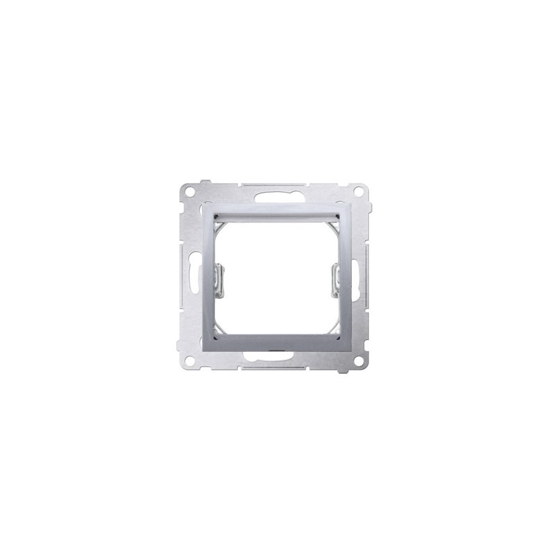 Adapter (przejściówka) na osprzęt standardu 45 × 45 mm srebrny mat Kontakt Simon 54