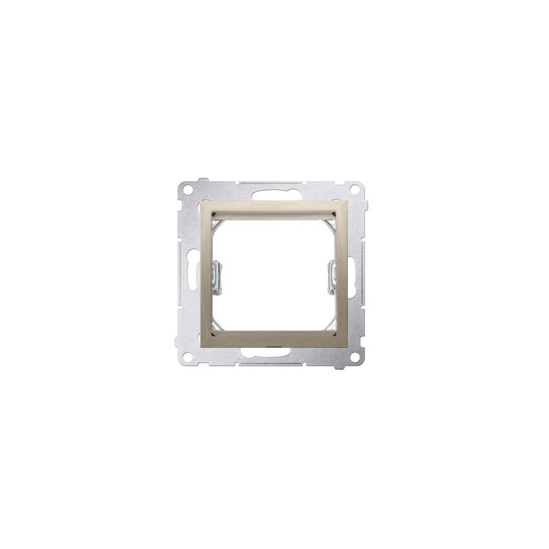 Adapter (przejściówka) na osprzęt standardu 45 × 45 mm złoty mat Kontakt Simon 54