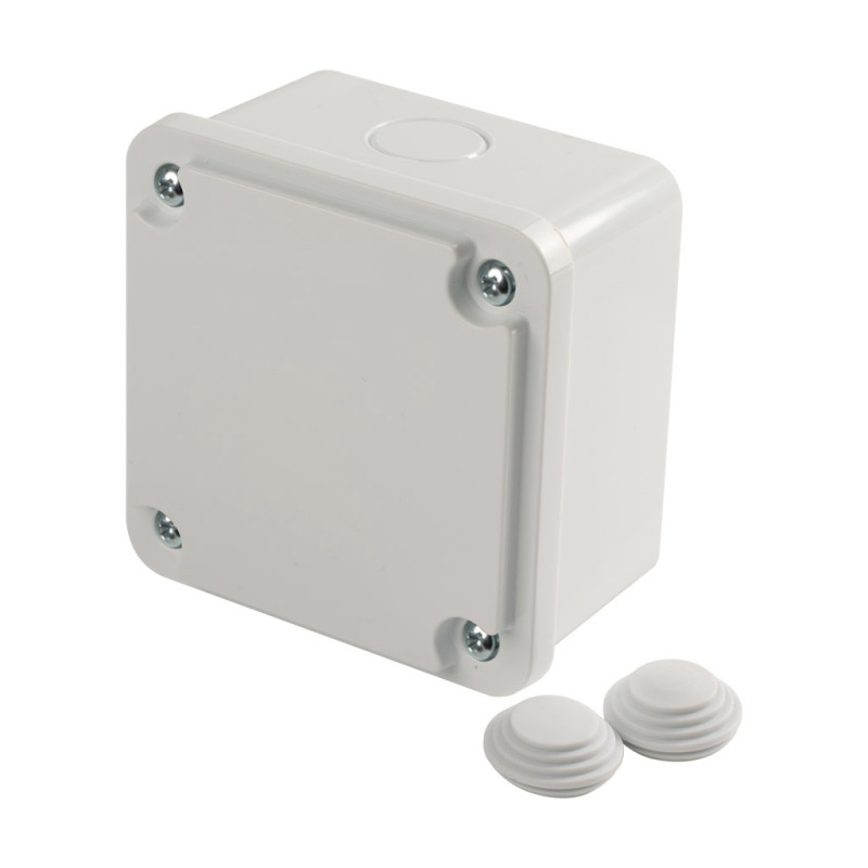 Puszka Qbox-IN natynkowa 85x85x50 IP65 z wkrętami szara