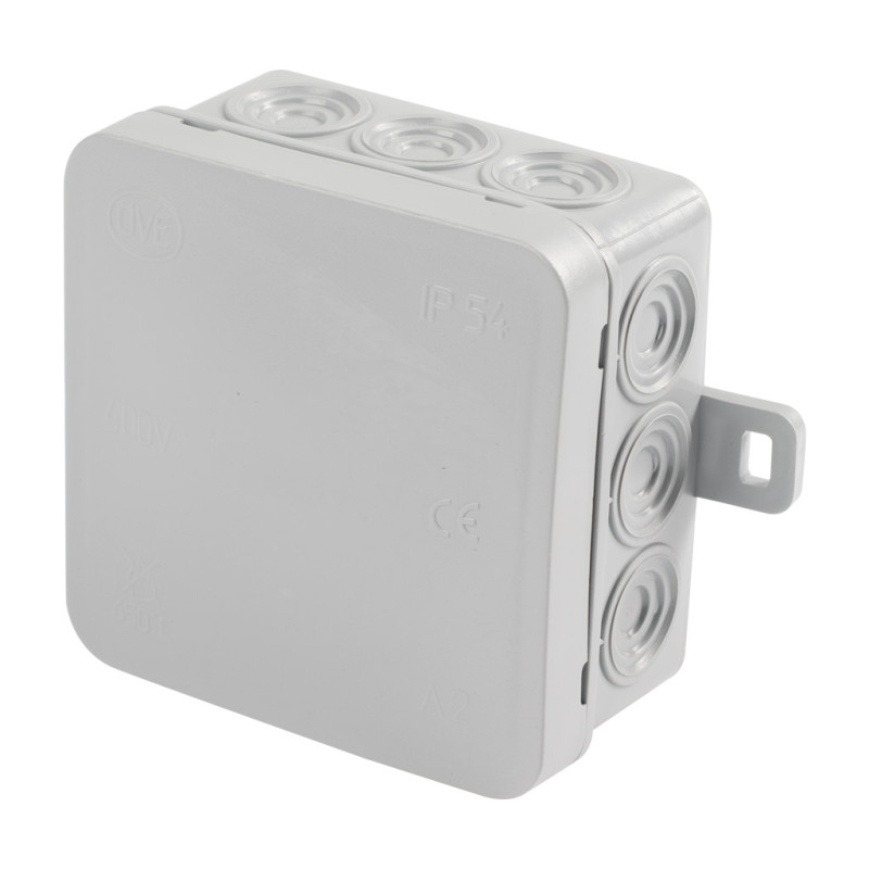 Puszka Qbox-A natynkowa 75x75x40 IP54 szara