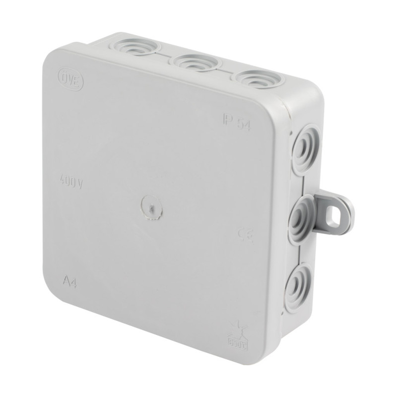 Puszka Qbox-A natynkowa 100x100x40 IP54 szara 