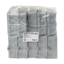 Puszka Qbox-A natynkowa 100x100x40 IP54 szara 