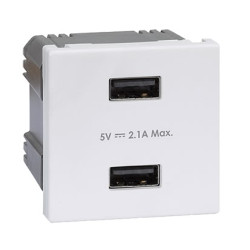 USB ładowarka K45/2 biały...