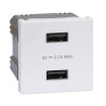 USB ładowarka K45/2 biały KONTAKT SIMON CONNECT