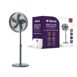 Wentylator TEVO stojący premium 16 cali 50W czarny tuba Tevo