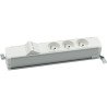 Listwa standardowa 3x230V + 2xRJ45 keystone alu-biały KOTANKT SIMON 480