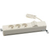Listwa standardowa 3x230V + 2xRJ45 keystone biały KOTANKT SIMON 480