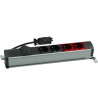 Listwa standardowa 2x230V + 2xDATA + 2xRJ45 keystone alu-czarny KOTANKT SIMON 480
