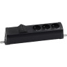 Listwa poszerzona 3x230V + 2xRJ45 keystone czarny KOTANKT SIMON 480