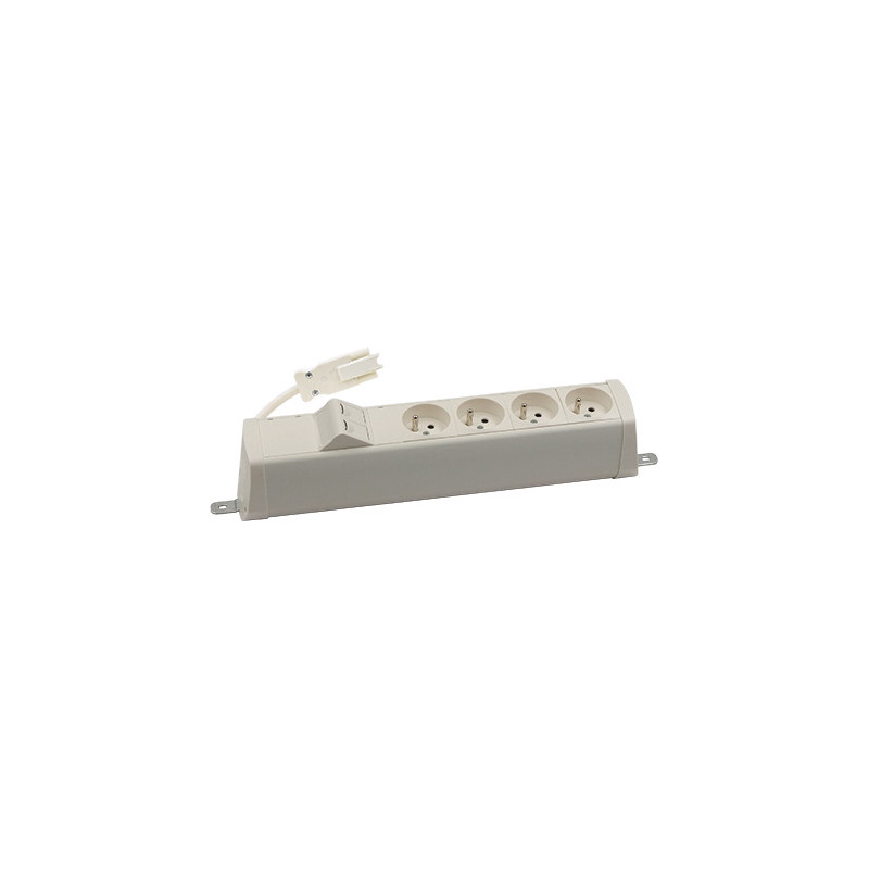 Listwa poszerzona 4x230V + 2xRJ45 keystone biały KOTANKT SIMON 480
