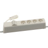 Listwa poszerzona 4x230V + 2xRJ45 keystone biały KOTANKT SIMON 480
