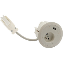 Gniazdo meblowe 1x230V +...