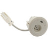 Gniazdo meblowe 1x230V + ładowarka USB typ A + biały KOTANKT SIMON 480