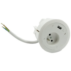 Gniazdo meblowe 1x230V +...