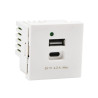USB ładowarka K45 (45x45) gniazdo typ A+C 5V/4,1A czysta biel Kontakt Simon CONNECT