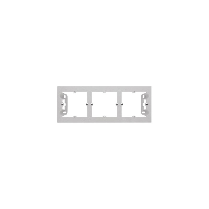 Puszka natynkowa potrójna do ramek LINE/DUO aluminium mat Kontakt Simon 55