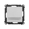 Oprawa oświetleniowa LED 230V (0,93 W) barwa ciepła biała 3100 K aluminium mat Kontakt Simon 55