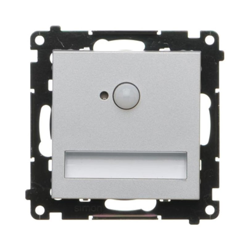 Oprawa oświetleniowa LED 230V z czujnikiem ruchu (1,4 W) barwa zimna biała 5900 K aluminium mat Kontakt Simon 55