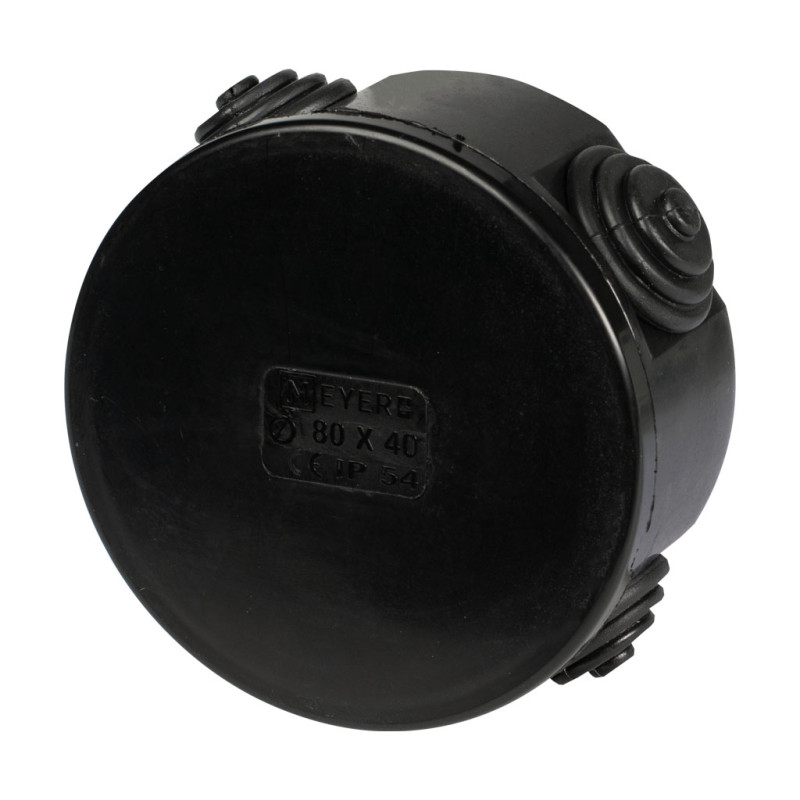 Puszka Qbox-PO natynkowa 80x40 IP54 czarna