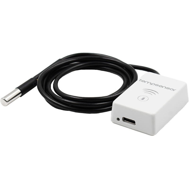 Czujnik temperatury od -55 do 125C natynkowy Wi-Fi zasilany USB C Kontakt Simon GO