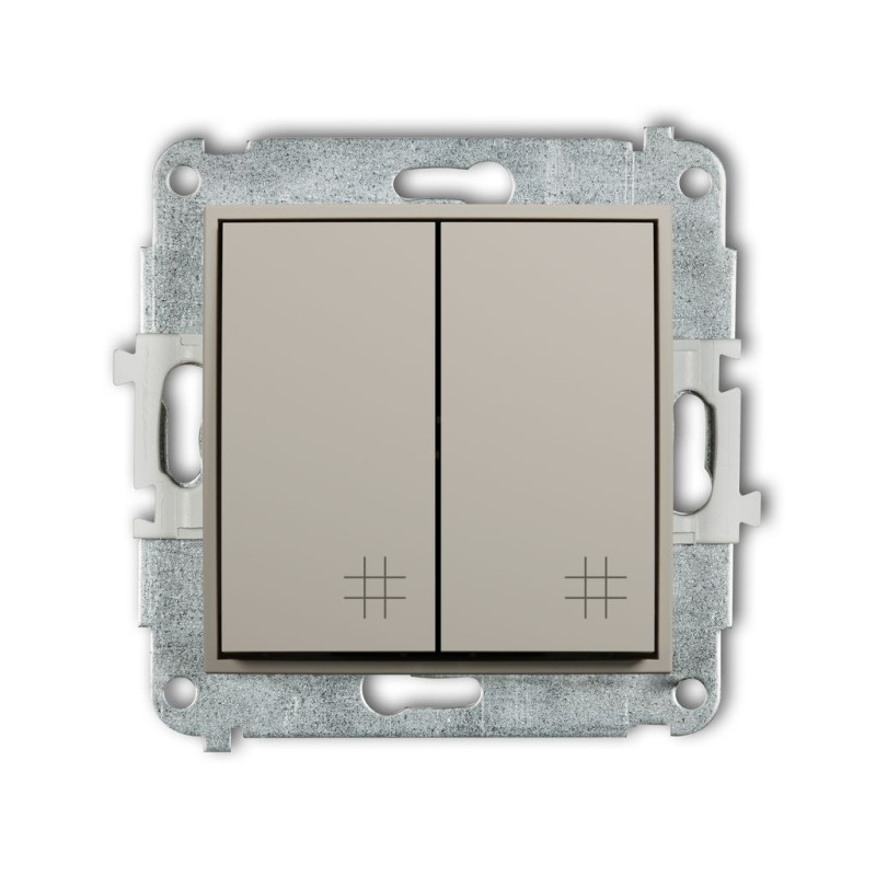 Mechanizm łącznika podwójnego krzyżowego taupe Karlik ICON