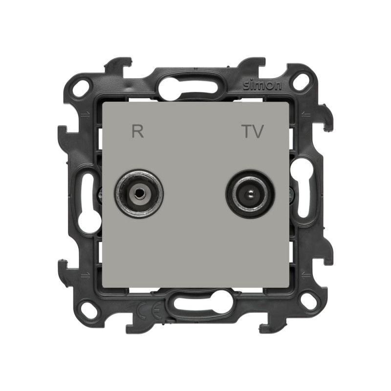Gniazdo antenowe R-TV zakończeniowe 10 dB do gniazd przelotowych 1x wejście: 5÷862 MHz kaszmirowy Kontakt Simon 24