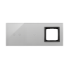 Panel dotykowy potrójny 2 pola dotykowe poziome + 1 pole dotykowe + 1 otwór na osprzęt burzowa chmura Kontakt Simon 54