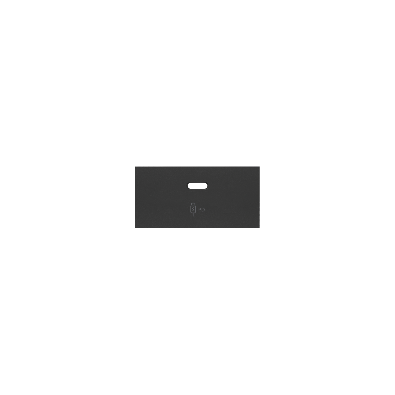 Pokrywa ładowarki USB C dla 10000382-039 czarny mat Kontakt Simon 100