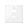 Pokrywa podwójnej ładowarki USB C+A dla 10000296-039 biały Kontakt Simon 100