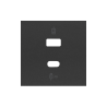 Pokrywa podwójnej ładowarki USB C+A dla 10000296-039 czarny mat Kontakt Simon 100