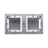 Puszka natynkowa płytka (31mm) podwójna stal inox Kontakt Simon Basic