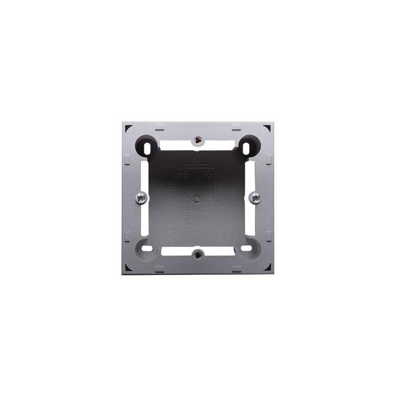 Puszka natynkowa płytka (31mm) pojedyncza stal inox Kontakt Simon Basic