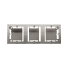 Puszka natynkowa płytka (31mm) potrójna satynowy Kontakt Simon Basic