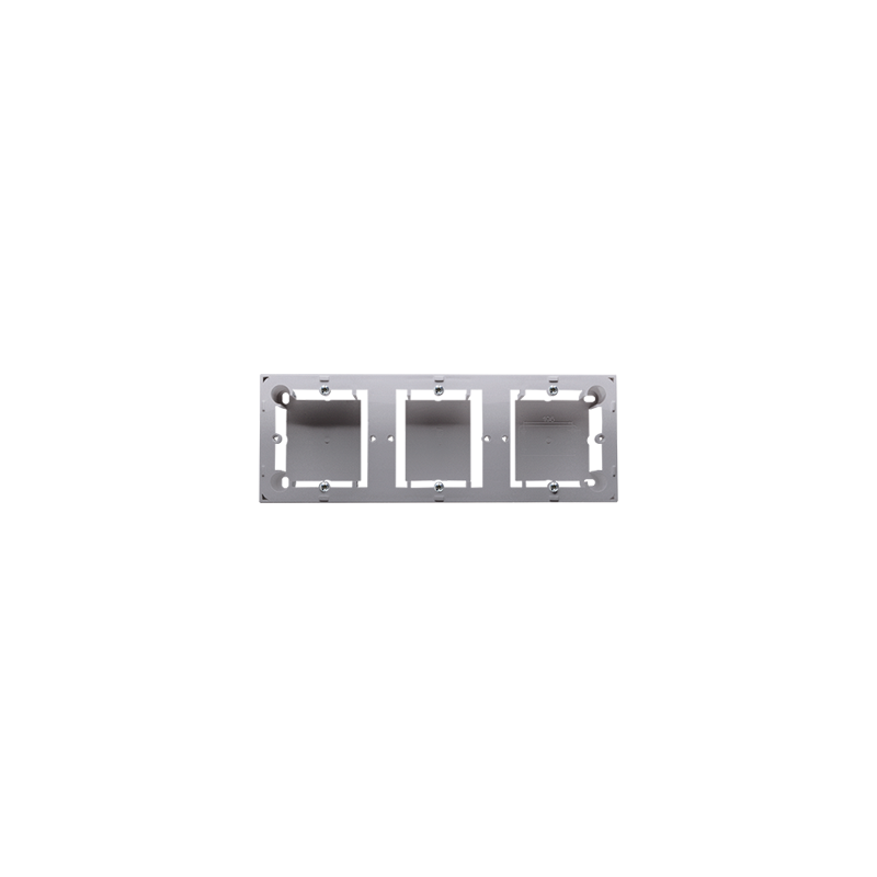 Puszka natynkowa płytka (31mm) potrójna stal inox Kontakt Simon Basic