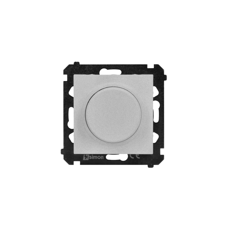 Ściemniacz obrotowy do LED ściemnialnych 230V 2–200W aluminium mat Kontakt Simon 55