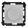 Ściemniacz obrotowy do LED ściemnialnych 230V 2–200W aluminium mat Kontakt Simon 55