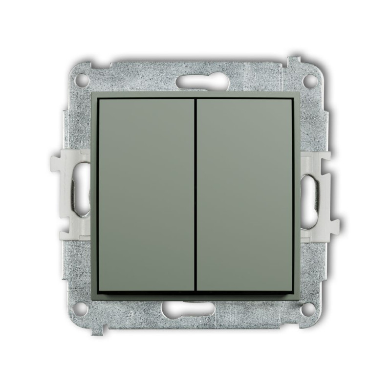Mechanizm łącznika żaluzjowego z podtrzymaniem (bez piktogramu) szałwiowy Karlik ICON