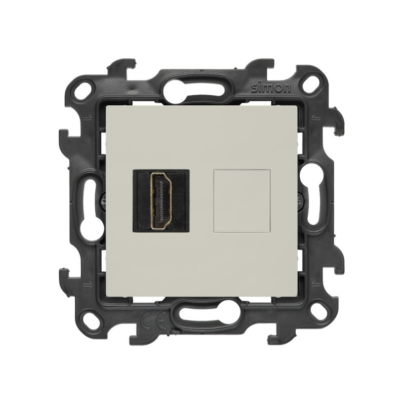 Gniazdo HDMI ver. 2.1 pojedyncze kaszmirowy Kontakt Simon 24