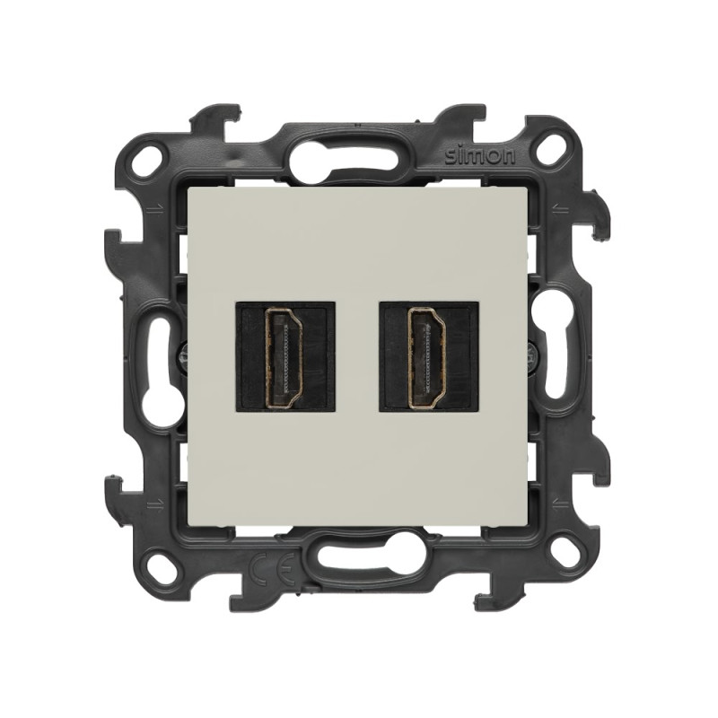 Gniazdo HDMI ver. 2.1 podwójne kaszmirowy Kontakt Simon 24