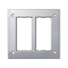 Ramka 2-modułowa do puszki SBM250 4x k45 aluminium Kontakt Simon Connect